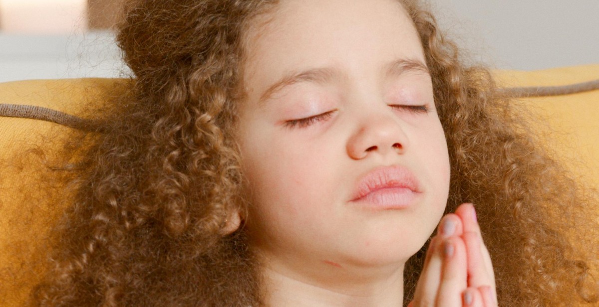 meditating child